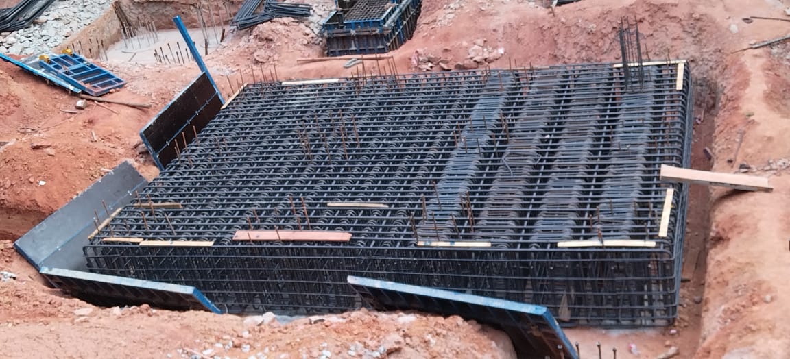 Foundation Rebar Cage Installation